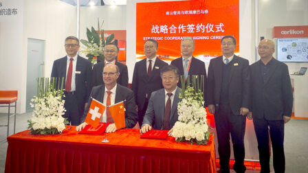 Oerlikon Barmag und Nanshan Fashion unterzeichnen Vertrag über strategische Zusammenarbeit für PA6- und PA 6.6-Lösungen