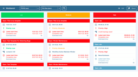 Workflow and Task Management - Task Board by Priority
