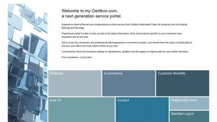 Zeit sparen durch intelligenten Onlineshop Relaunch des erfolgreichen myOerlikon.com Kundenportals
